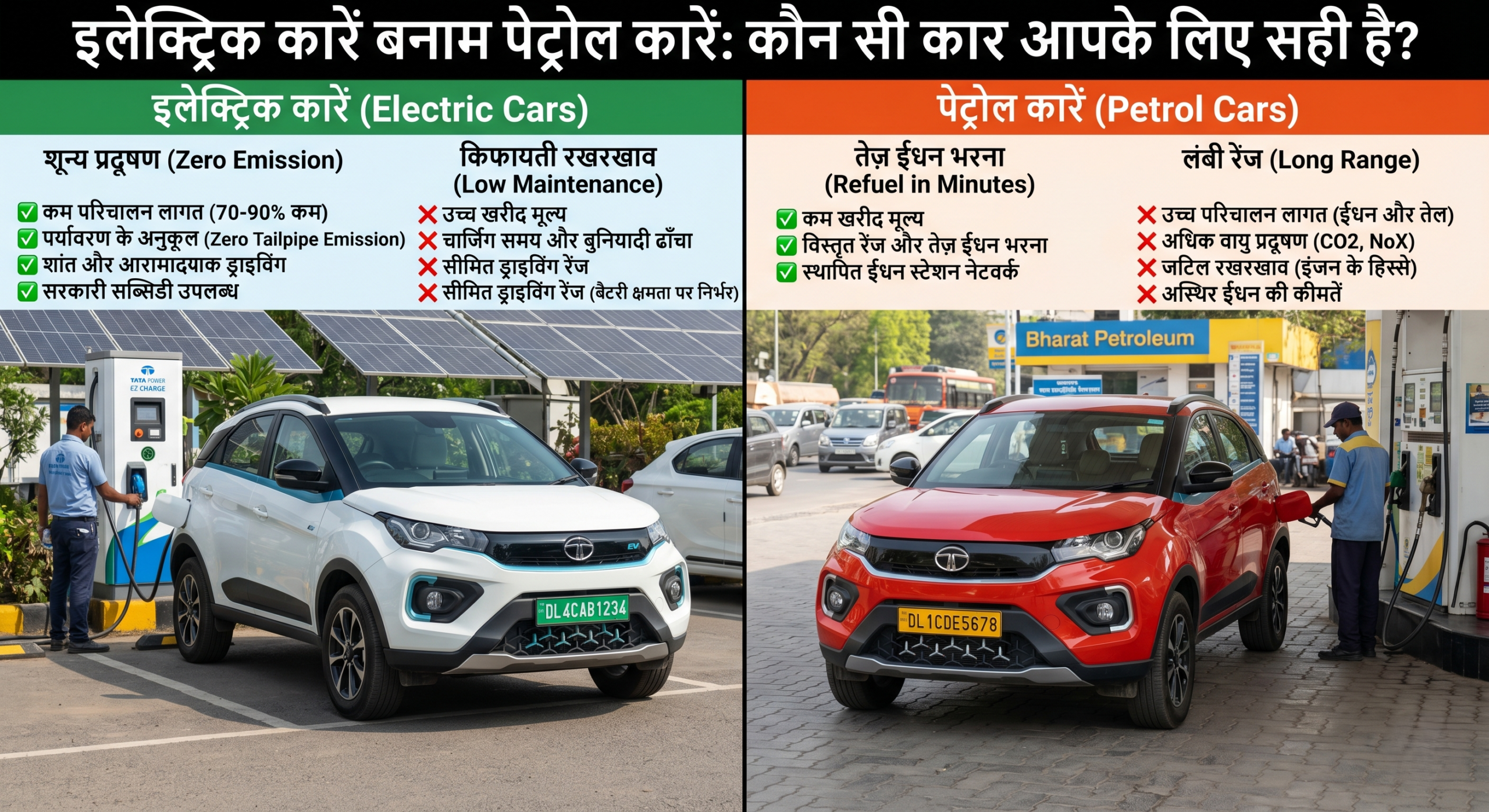Electric Cars vs Petrol Cars कौन सी कार आपके लिए सही है