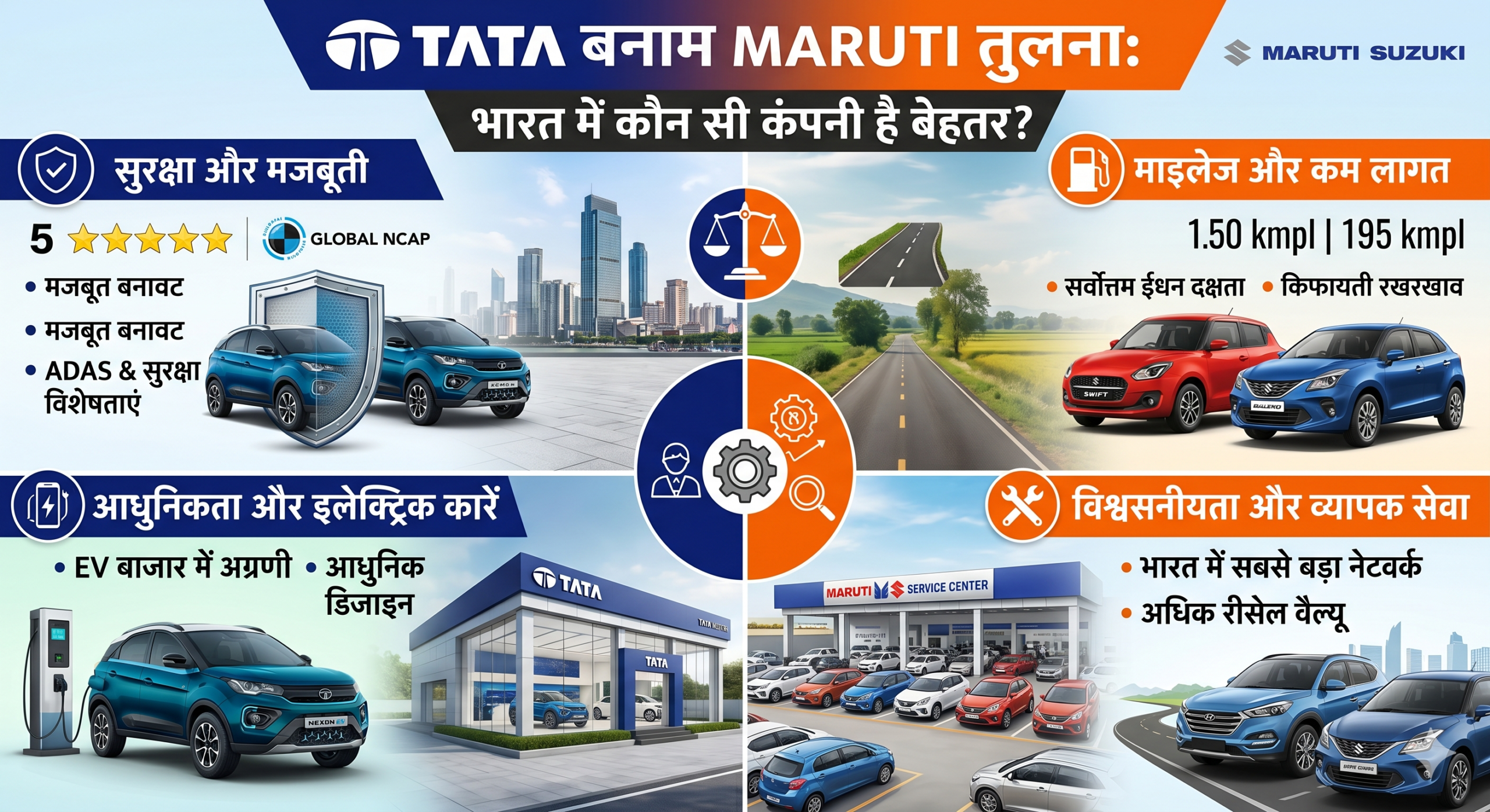 Tata vs Maruti Comparison भारत में कौन सी कंपनी है बेहतर