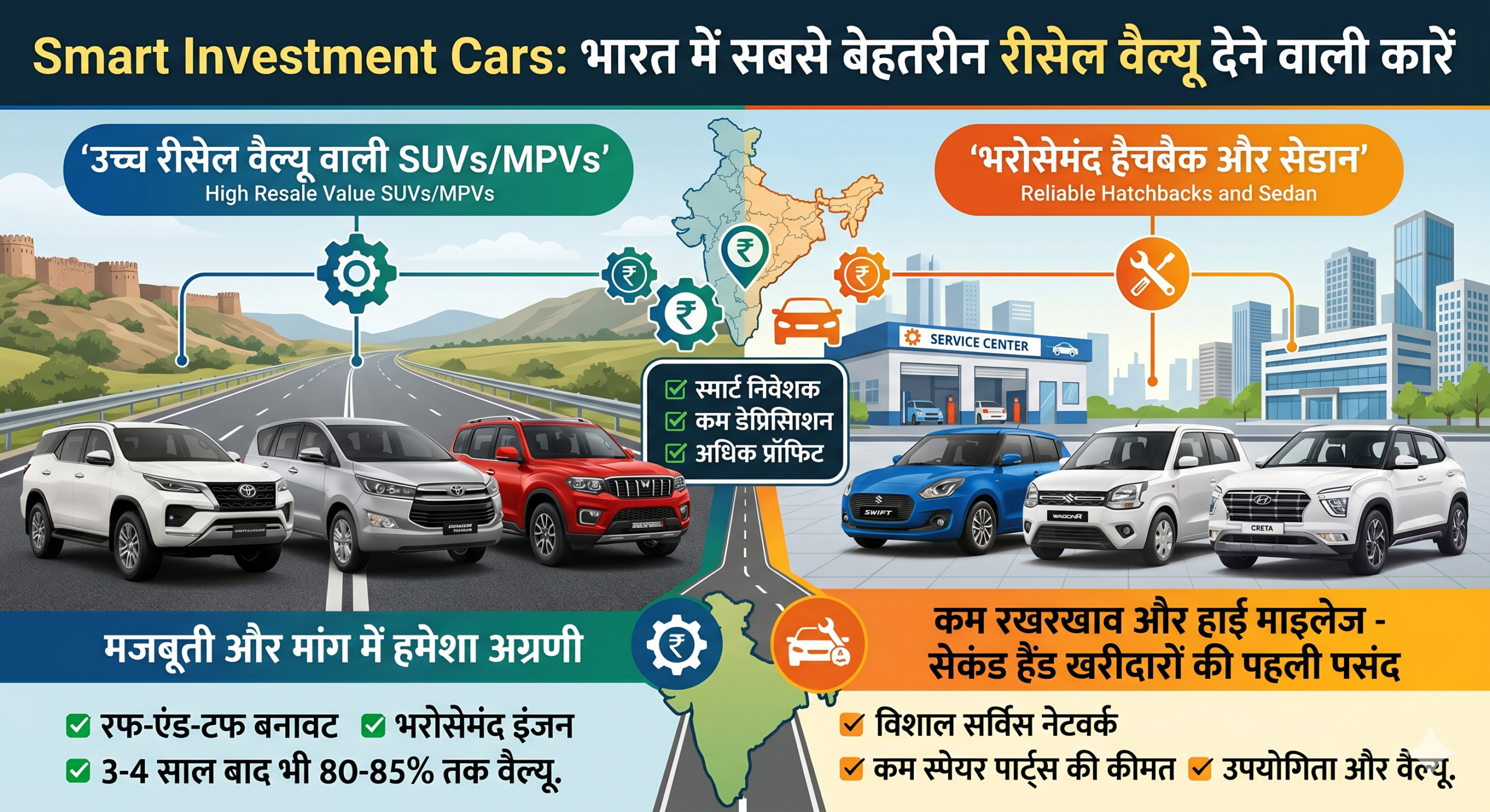 Smart Investment Cars: भारत में सबसे बेहतरीन रीसेल वैल्यू देने वाली कारें
