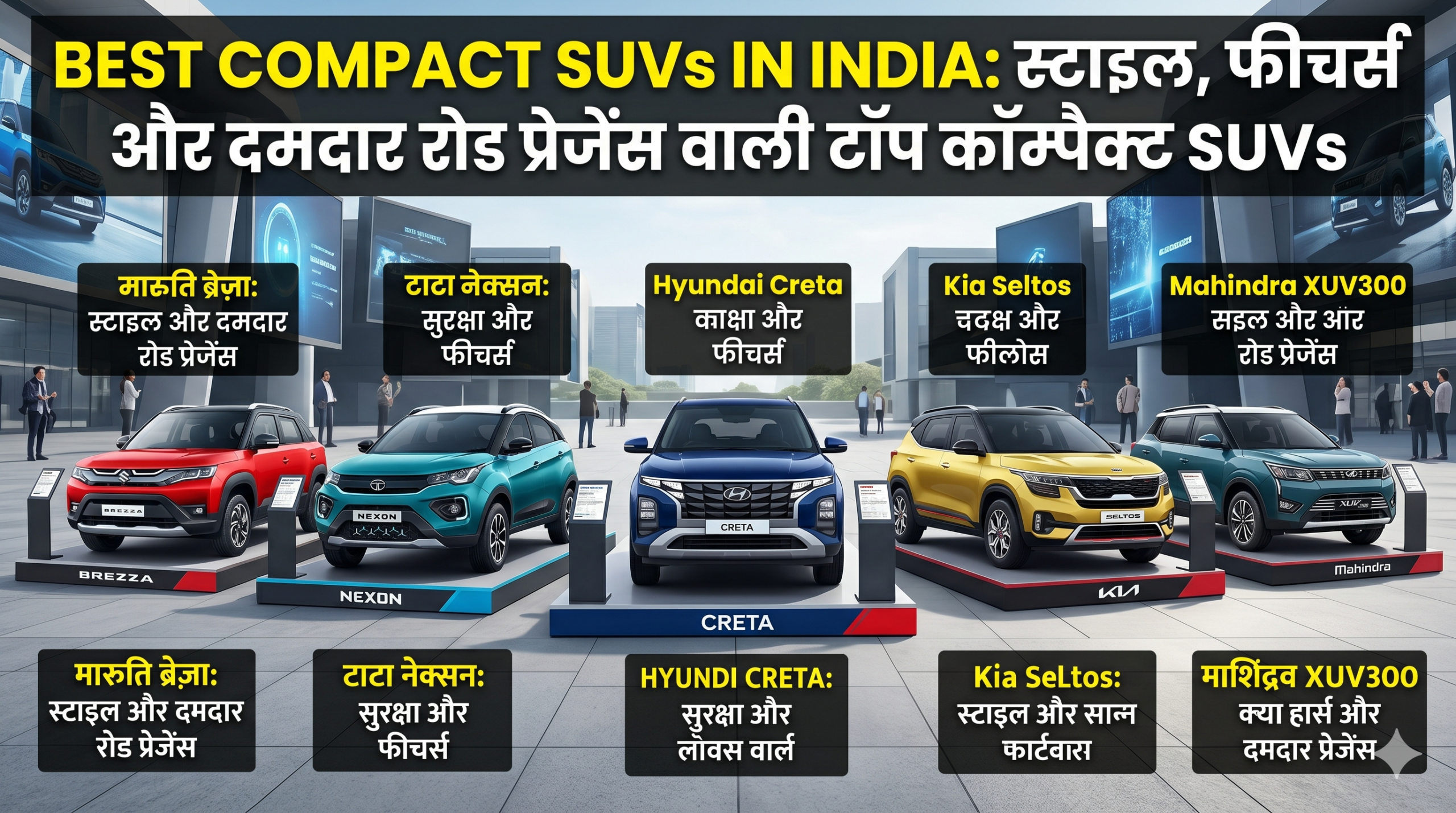 Best Compact SUVs in India: स्टाइल, फीचर्स और दमदार रोड प्रेजेंस वाली टॉप कॉम्पैक्ट SUVs